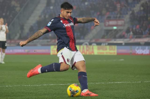 米兰球探考察博洛尼亚前锋卡斯特罗与拉齐奥中